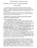 Le Pain de Francis Ponge Le Pain de Francis Ponge
