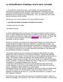 Le réchauffement climatique rend la terre invivable Le réchauffement climatique rend la terre invivable