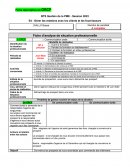Fiche d’analyse de situation professionnelle Fiche d’analyse de situation professionnelle