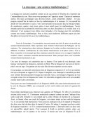 La musique : une science mathématique ? La musique : une science mathématique ?