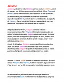 Résumé d'Antigone de Sophocle Résumé d'Antigone de Sophocle