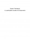 La participation sociale et la citoyenneté La participation sociale et la citoyenneté