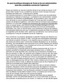 L'ingérence de la politique étrangère de Trump et de son administration L'ingérence de la politique étrangère de Trump et de son administration