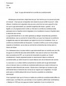 Le juge administratif et le contrôle de constitutionnalité Le juge administratif et le contrôle de constitutionnalité