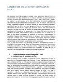 La Nation, un élément constitutif de l'Etat La Nation, un élément constitutif de l'Etat