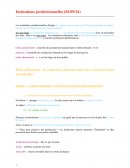 Institutions juridictionnelles Institutions juridictionnelles