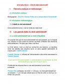 Cours introductif de droit administratif Cours introductif de droit administratif
