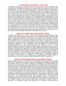 Le rôle de la conscience dans notre liberté Le rôle de la conscience dans notre liberté