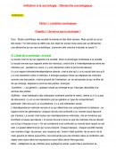 Initiation à la sociologie : Démarche sociologique Initiation à la sociologie : Démarche sociologique