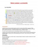 Manon Lescaut : La rencontre Manon Lescaut : La rencontre