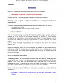 La science politique La science politique