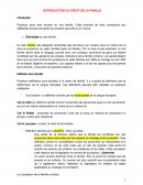 Introduction au droit civil de la famille Introduction au droit civil de la famille