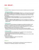 Etude de cas Biolait Etude de cas Biolait