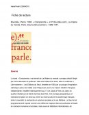 Fiche de lecture : Bourdieu, Comprendre Fiche de lecture : Bourdieu, Comprendre