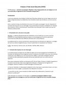 Analyse à Visée Socio-Éducative (AVSE) Analyse à Visée Socio-Éducative (AVSE)