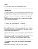 La réflexion philosophie de Candide de Voltaire La réflexion philosophie de Candide de Voltaire