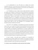 La responsabilité du gouvernement La responsabilité du gouvernement