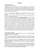 Le langage, spécificité humaine Le langage, spécificité humaine