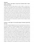 Bibliography Review on English as a Lingua Franca in Switzerland Bibliography Review on English as a Lingua Franca in Switzerland