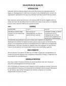 La qualité de l'éducation La qualité de l'éducation